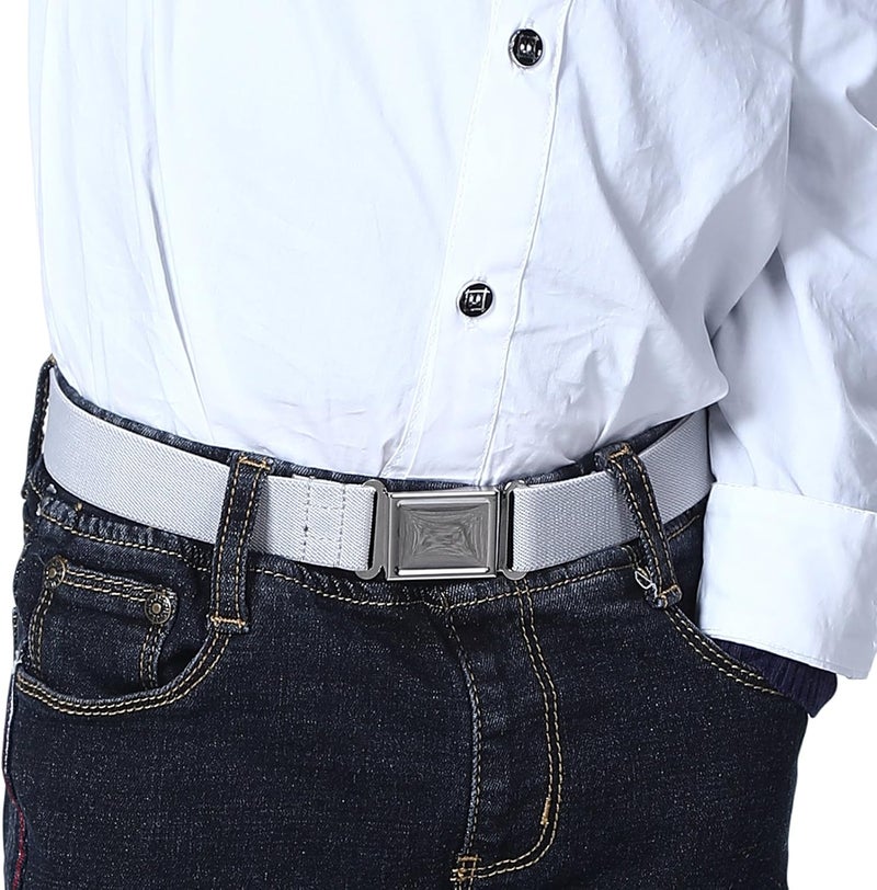 AWAYTR 3 PCS Kids Adjustable Magnetic Belts - Easy to Use Magnetic Buckle Belt for Boys and Girls - Image 4